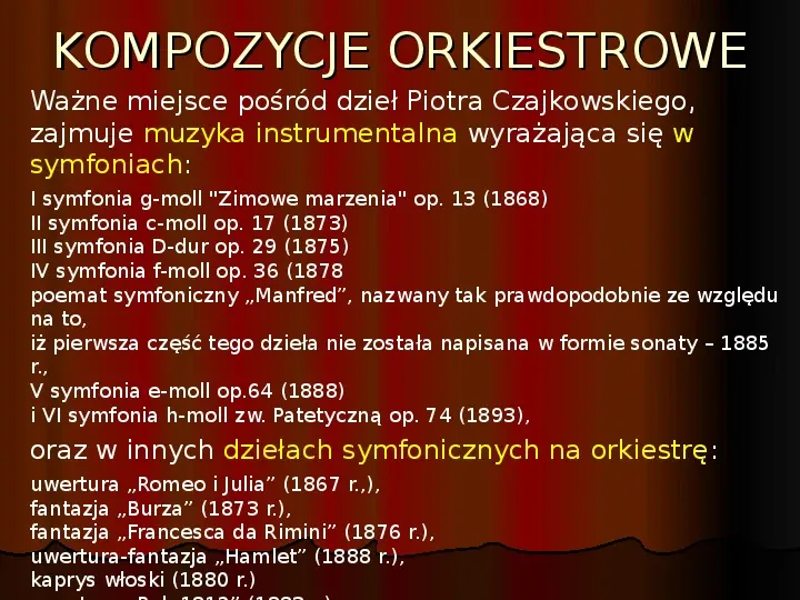 Piotr Czajkowski - Slide 12