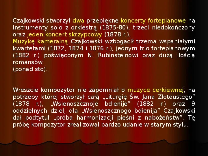 Piotr Czajkowski - Slide 13