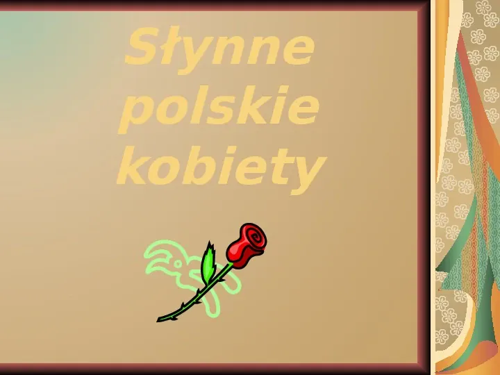 Słynne polskie kobiety - Slide 1