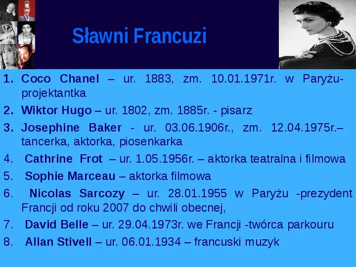 Sławni obywatele Francji i Polski - Slide 4