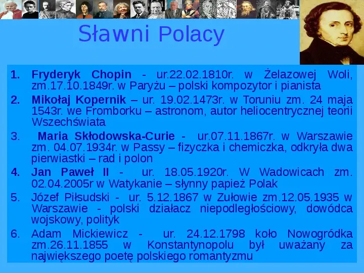 Sławni obywatele Francji i Polski - Slide 7