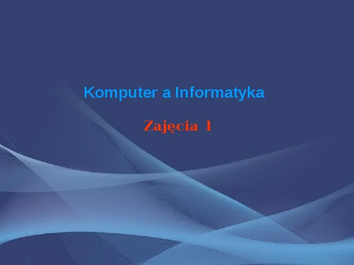 Komputer i Informatyka - Slide 1
