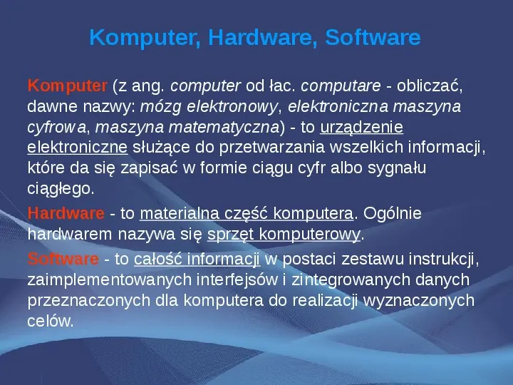 Komputer i Informatyka - Slide 2