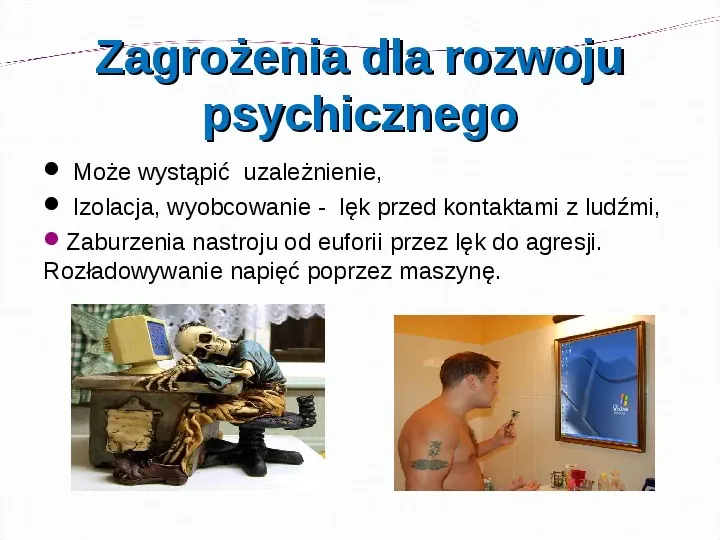 KOMPUTERY, INTERNET KORZYŚCI I ZAGROŻENIA - Slide 10
