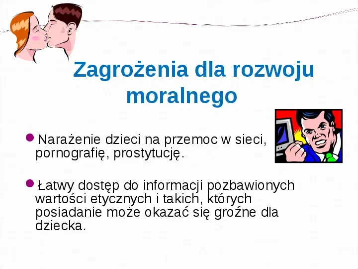 KOMPUTERY, INTERNET KORZYŚCI I ZAGROŻENIA - Slide 13