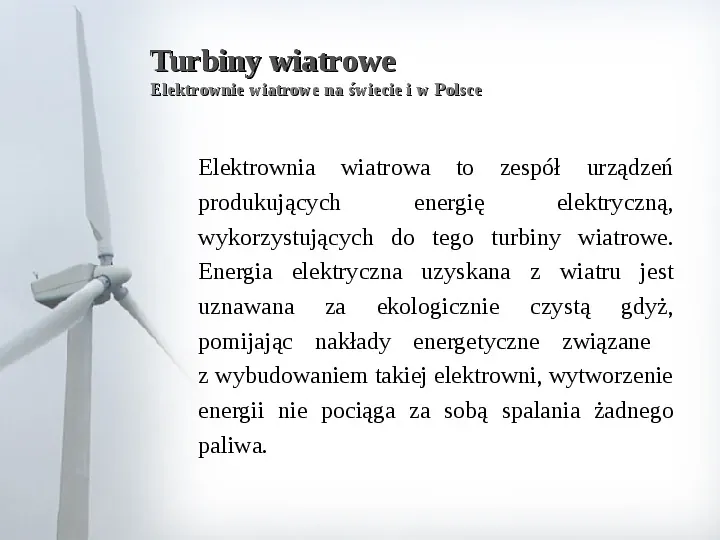 Energia wiatrowa - Slide 2