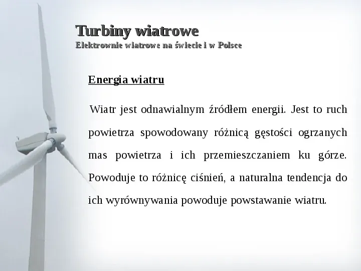 Energia wiatrowa - Slide 4
