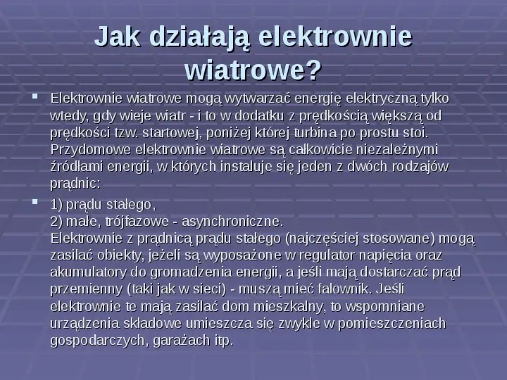 Jak działa elektrownia wiatrowa? Jak zbudować model wiatraka? - Slide 3