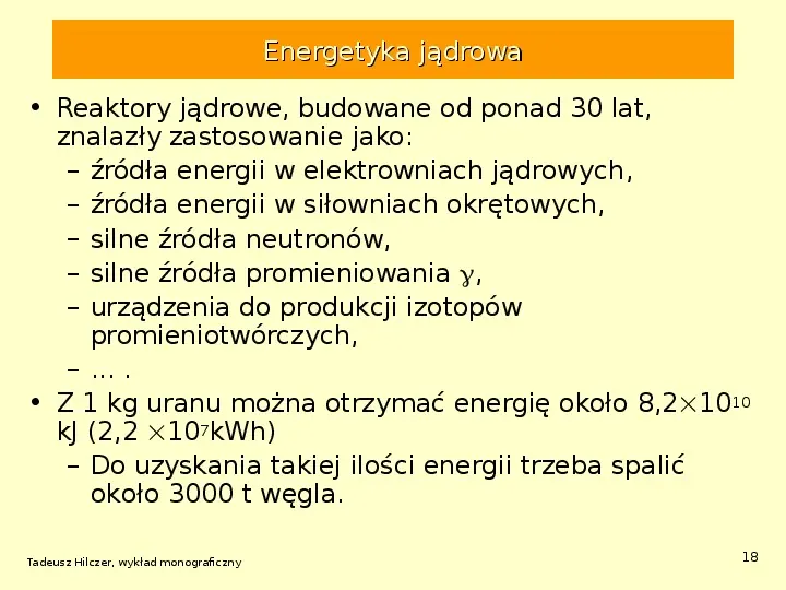 Energetyka jądrowa - Slide 18