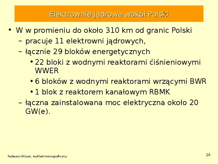 Energetyka jądrowa - Slide 24