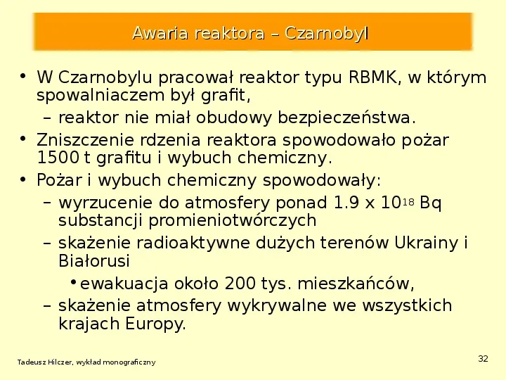 Energetyka jądrowa - Slide 32