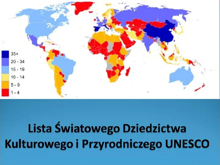 Lista światowego dziedzictwa kulturowego i przyrodniczego UNESCO - Slide 1