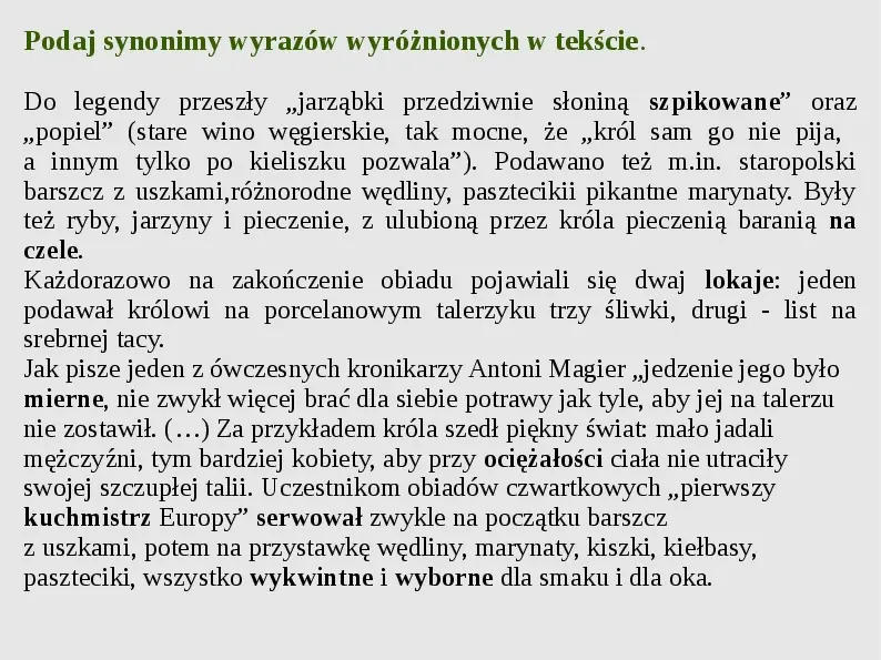 Elementy wiedzy historycznej - Oświecenie w Polsce. - Slide 15