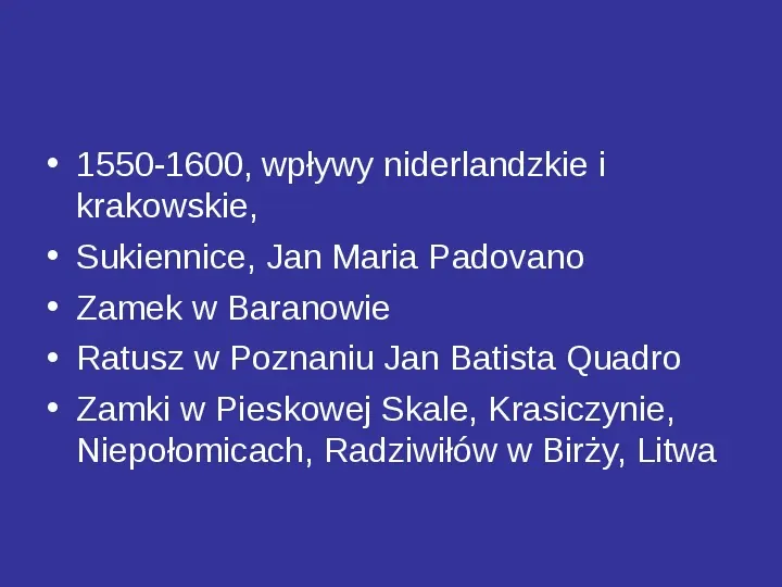 Renesans w Polsce - Slide 11